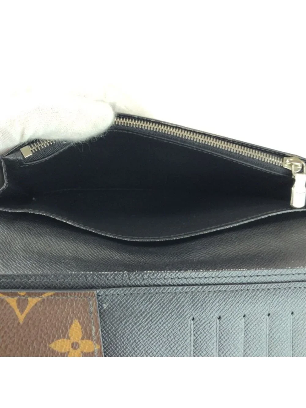 Louis Vuitton Monogram Macassar Portefeuille Brazza Brown Wallet